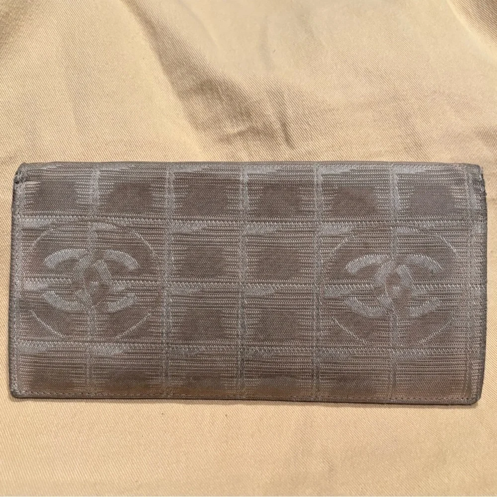Chanel Beige Travel line Long Wallet